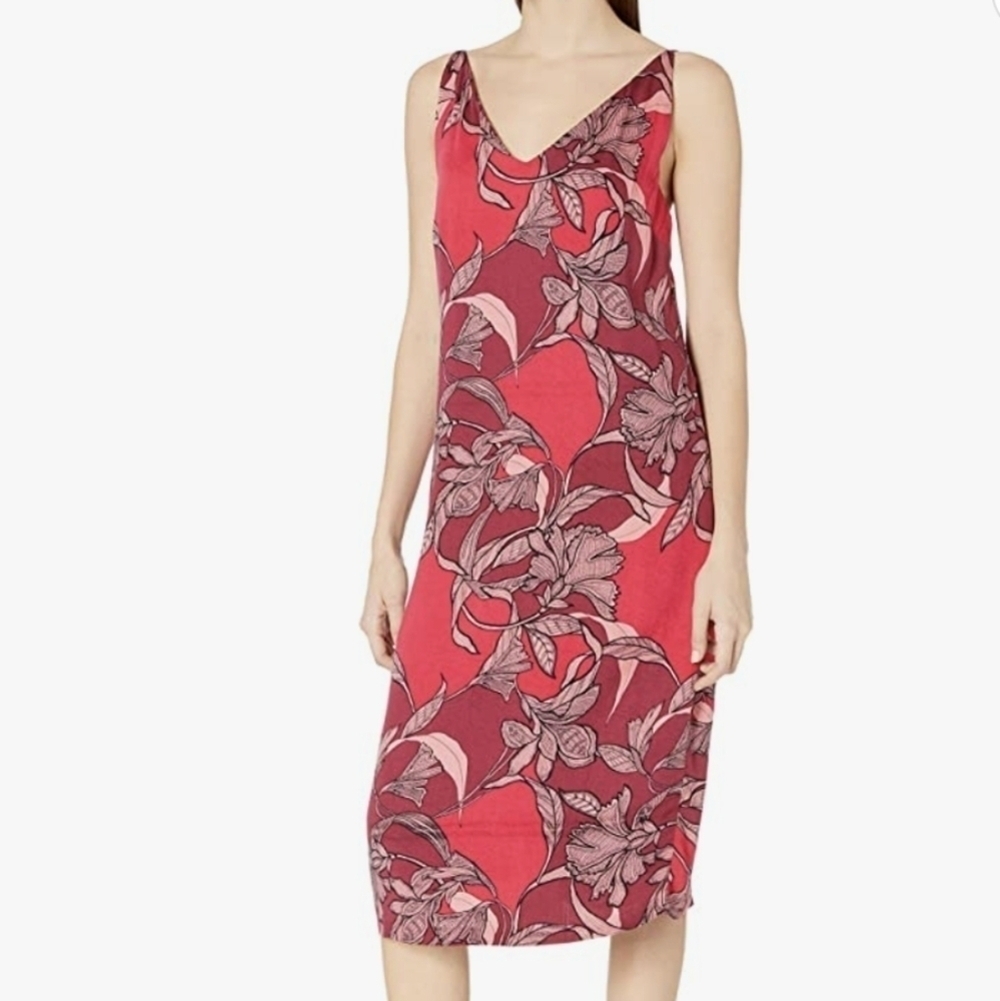 MinkPink Femme Fatale pink slip dress size M